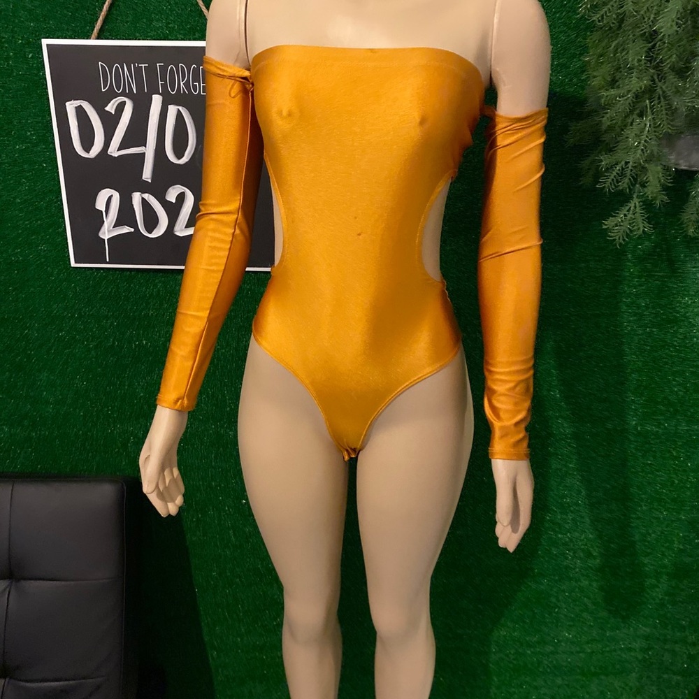 Mustard Body Suit Size Small